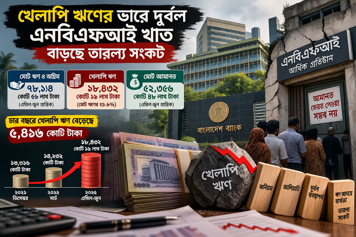 খেলাপি ঋণের ভারে দুর্বল এনবিএফআই, বাড়ছে তারল্য সংকট